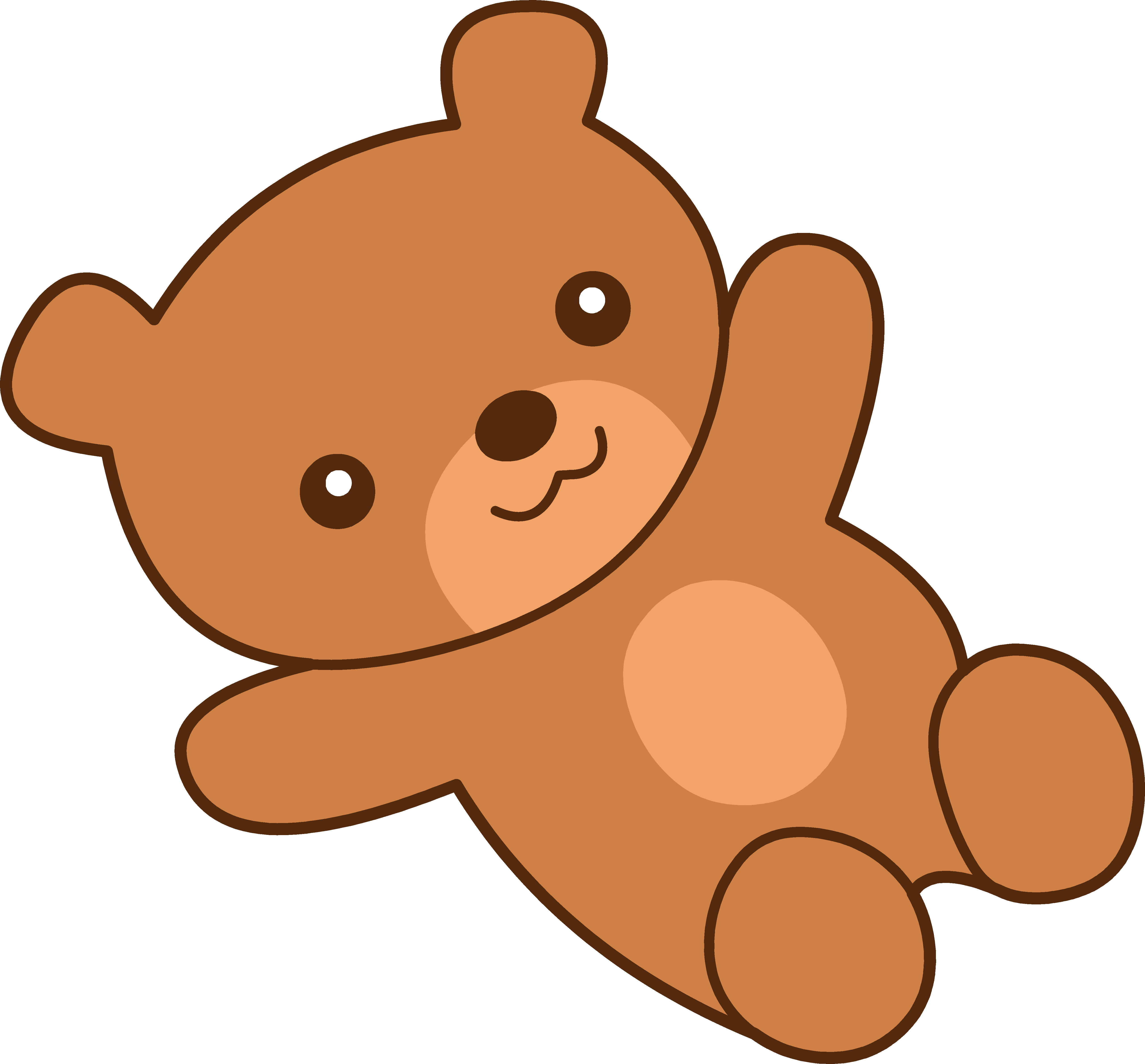 Clip art cartoon teddy bear .