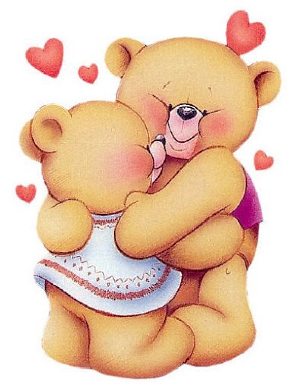 two friends hugging clipart