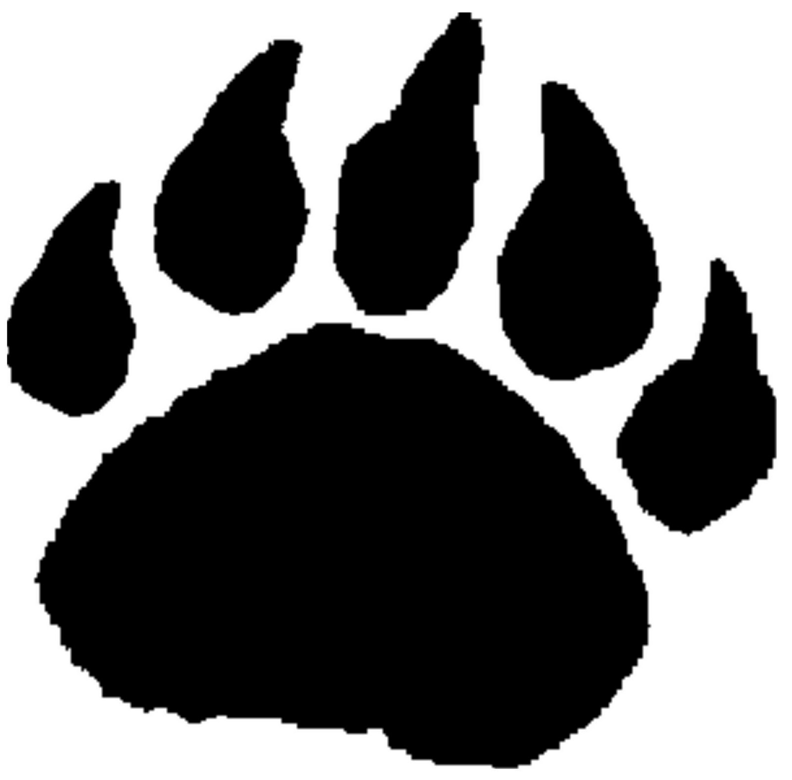 Bear Paw Clipart Black And White Clipart Panda Free Clipart Images