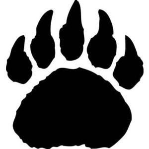 ... Bear paw print clip art . - Bear Paw Clip Art