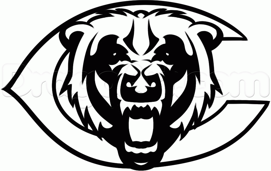 Bears Logo - Clipart library. How to Draw the Chicago Bears, Step by Step, Sports, Pop Culture
