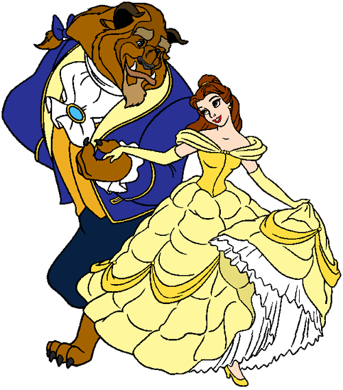 Beast dancing . - Beauty And The Beast Clip Art