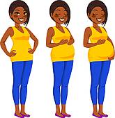 ... Beautiful African American Pregnant Woman
