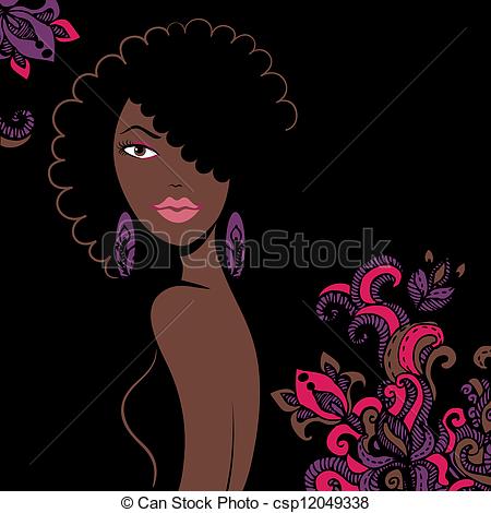 Clip Art Image Of An African 