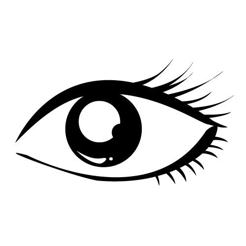 Beautiful Eye Clipart Black . - Eye Clipart Black And White