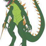 Beautiful Godzilla Clip Art I - Godzilla Clipart