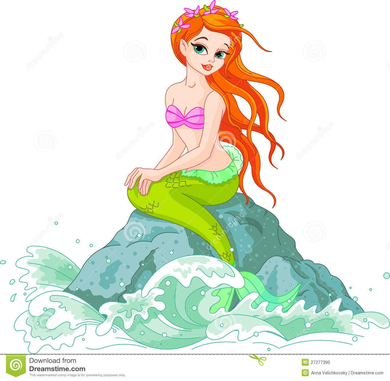 Beautiful Mermaid Stock Photo - Clipart Mermaid