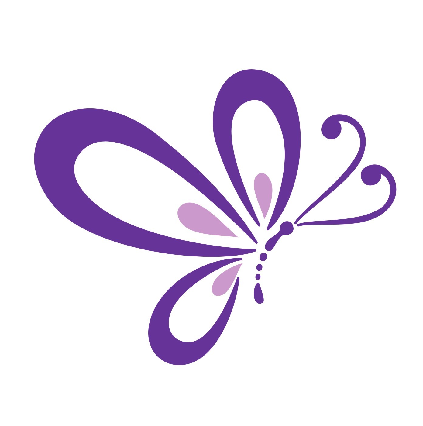 Beautiful Purple Butterfly . - Purple Butterfly Clipart