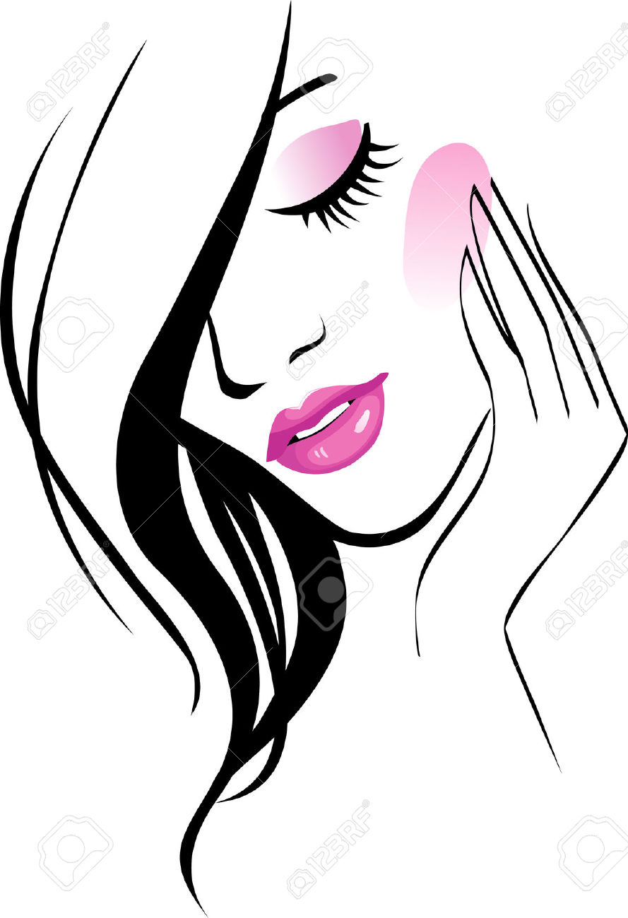 Retro Clipart Woman With Beau