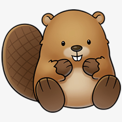 brown cute beaver, Cute Clipart, Beaver Clipart PNG Image and Clipart