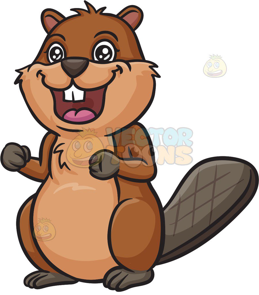 Eager Beaver Cartoon Clipart