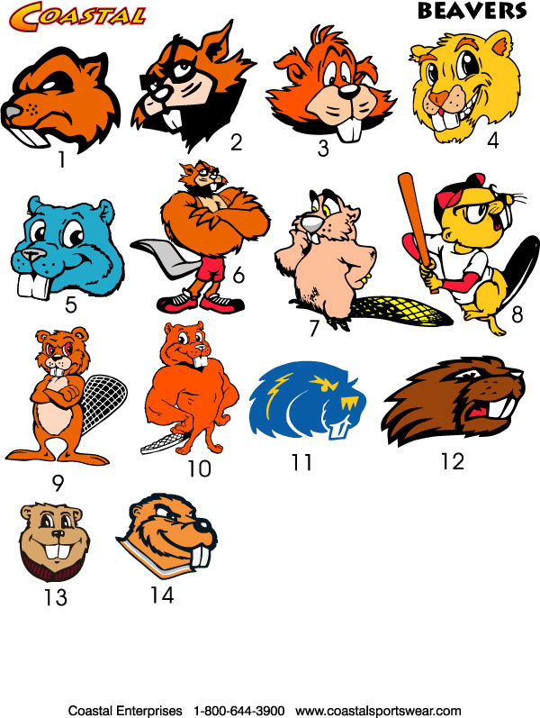 Beaver School Mascot Clipart # .