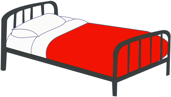 Bed red clip art at vector cl