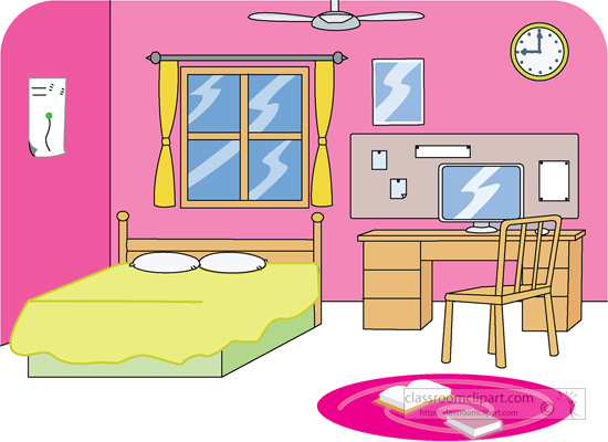 Clean Bedroom Clipart Bedroom