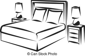 ... bedroom - Simple vector illustration of a bedroom interior
