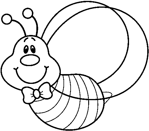 Bee Clipart Black And White 1