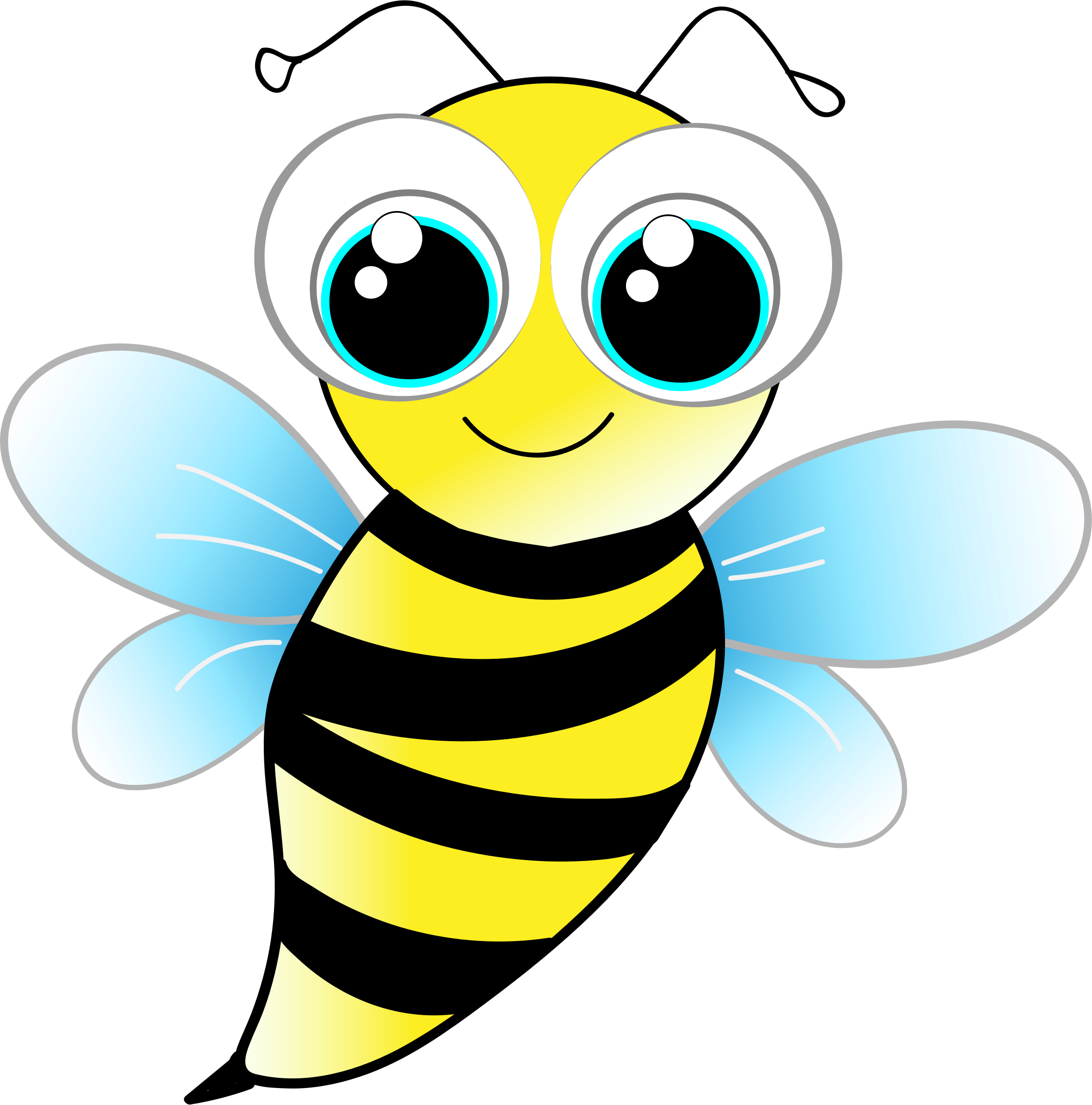 Buzzing bee clipart free clip