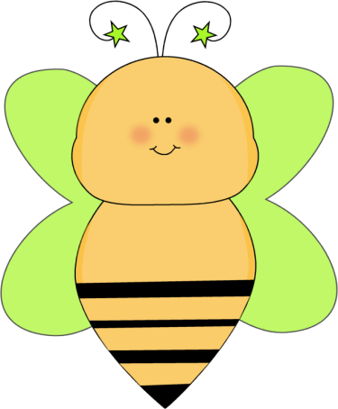 Bee with Green Star Antenna