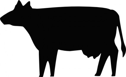 4-h Steer Silhouette Clipart