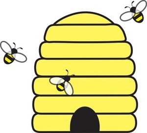 Picture Of Bee Hive Clipart B