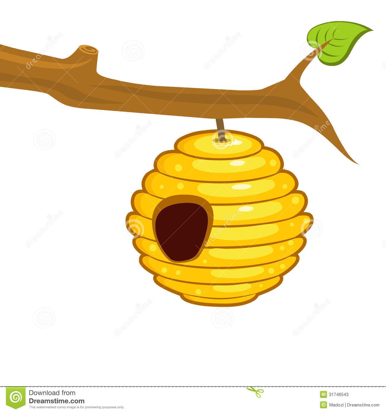 Bee hive clipart free to use 