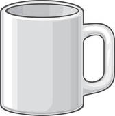 ... white coffee mug ...