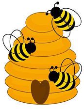 BEES AND HIVE CLIP ART - Bee Hive Clip Art