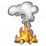 Small Fire And Smoke Clipart 