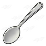 Black Spoon Clip Art