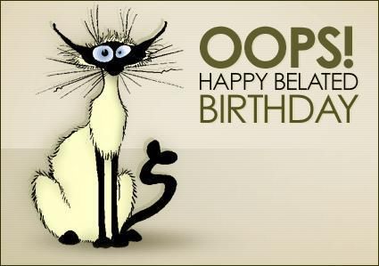 Belated Birthday Clipart. Bel - Belated Birthday Clip Art