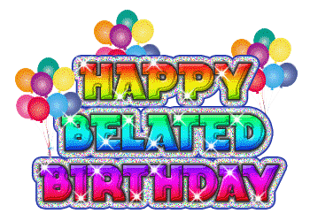 Belated Birthday Free Clipart - Happy Belated Birthday Clip Art
