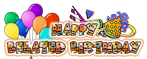Belated Birthday wishes Image - Belated Birthday Clip Art