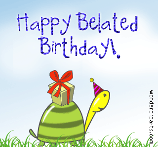 Belated Birthday Clipart. Bel