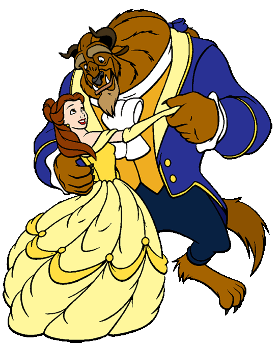 Belle and Beast Clipart from Disneyu0026#39;s Beauty and the Beast