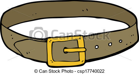 cartoon leather belt - csp177 - Belt Clipart