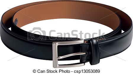 Men black belt - csp13053089 - Belt Clipart