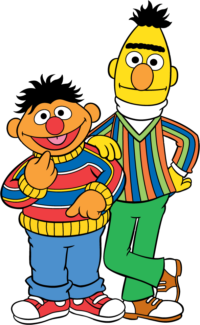 Bert and Ernie - Sesame Street Clip Art