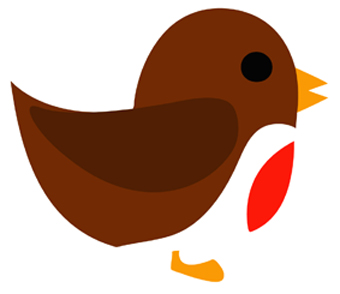 Red Breasted Robin Clipart Ea
