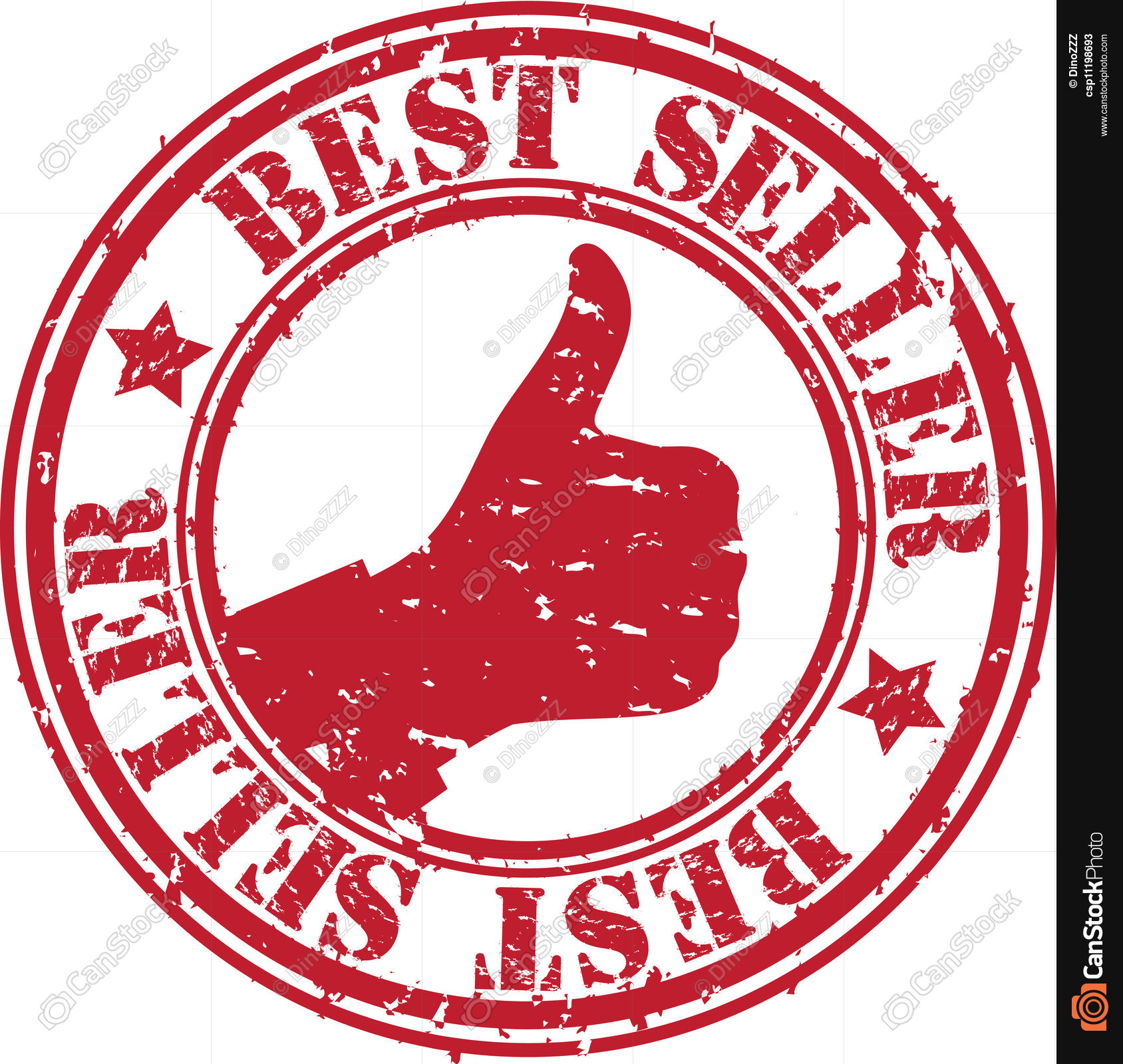 Grunge best seller rubber sta - Best Seller Clipart