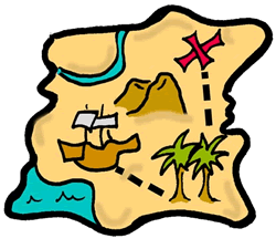 ... Clip Art Pirate Map u0026