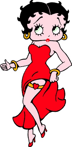 Betty Boop Cartoon Clip Art I