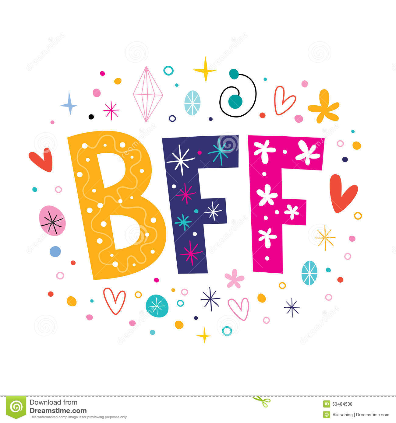 BFF - Best Friends Forever . - Bff Clipart