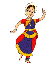 bharatanatyam indian classica - Dance Clip Art
