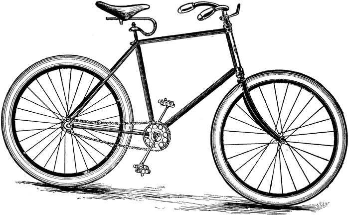 Black and White Bicycle