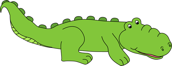 Cute Alligator Clipart .