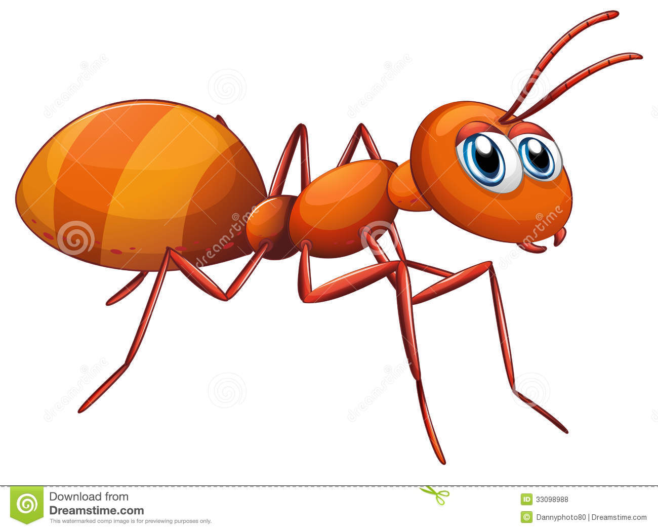 ... Ant cartoon - Vector illu