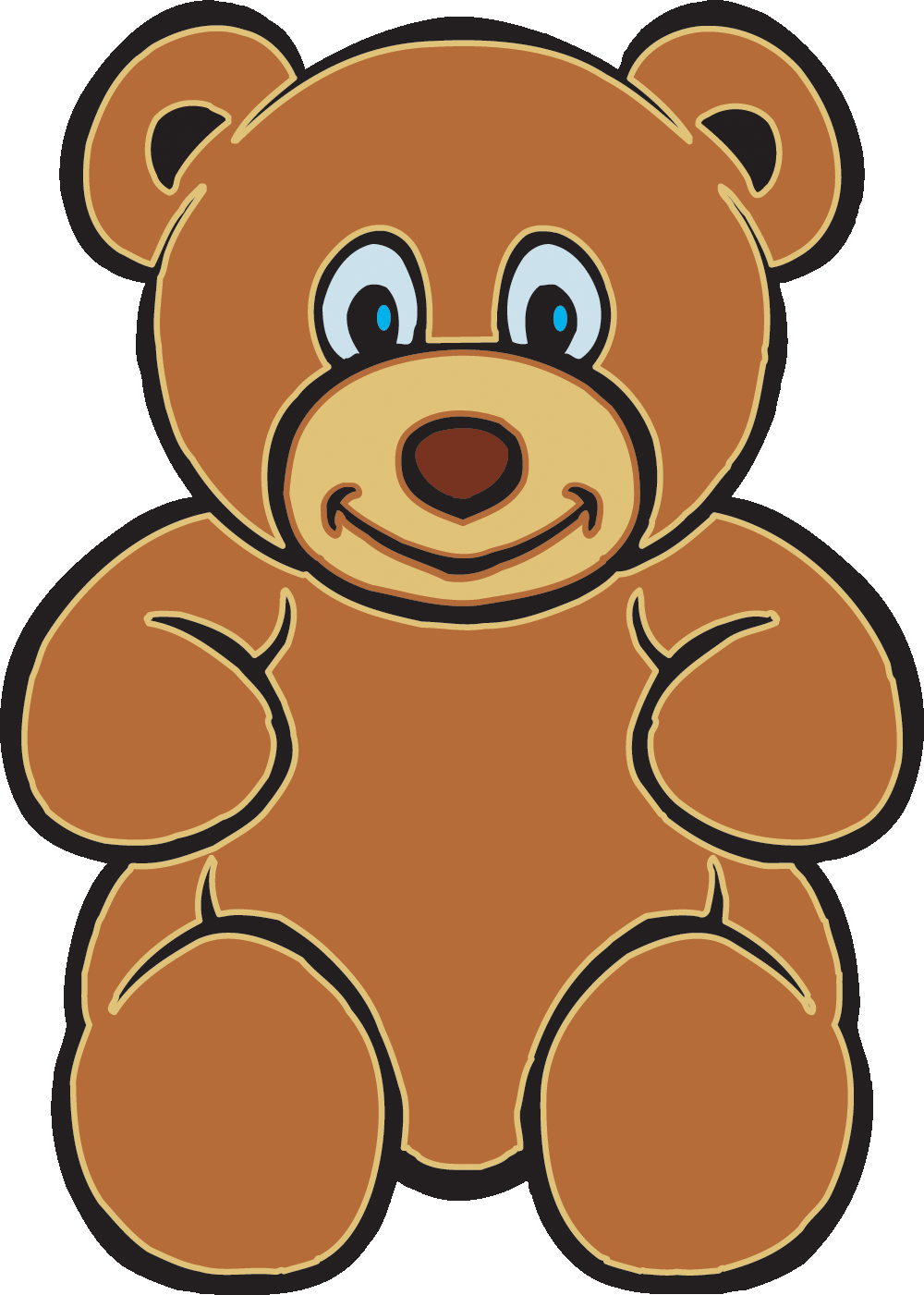 Big Cute Teddy Bears Free Cli - Cute Bear Clipart