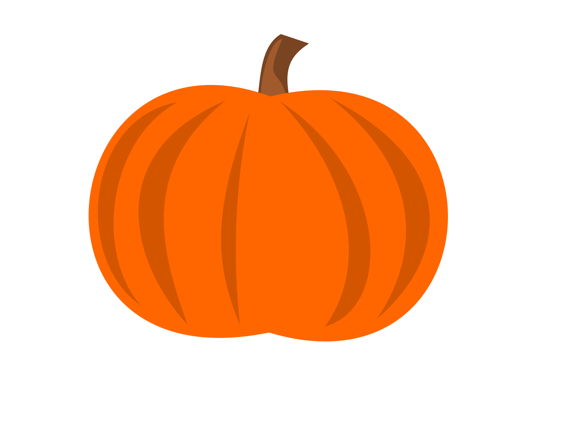Pumpkin In Leaves