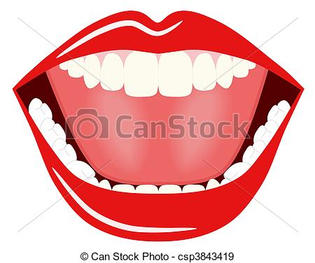 ... Big Mouth - Illustration  - Clipart Mouth
