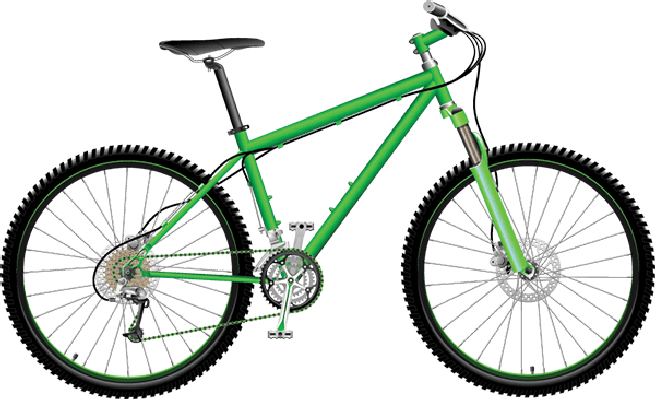 Bikes and Bicycles - Green Mountain Bike | Clipart